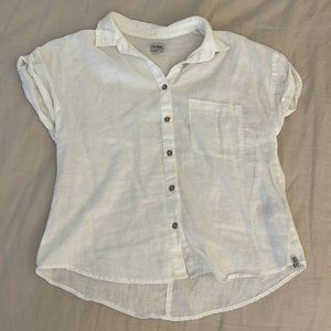 Rhythm Linen White button up